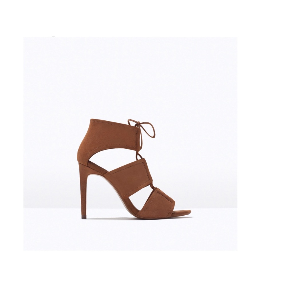 Wrap around leather sandal